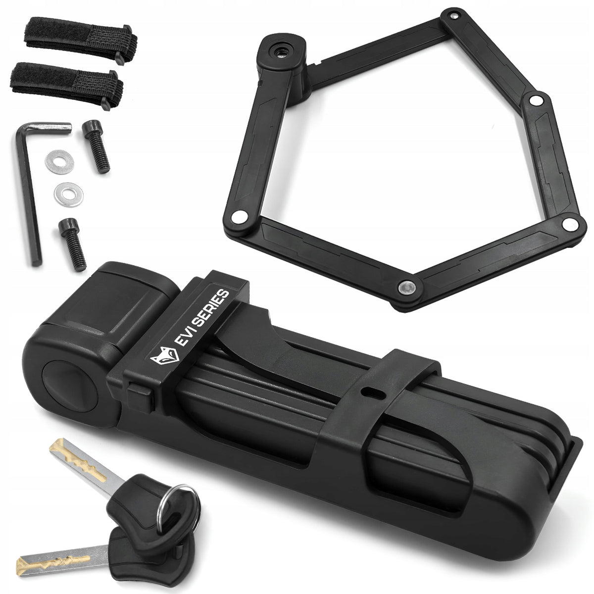 BICYCLE CLASP FOLDING KEY STRONG LOCK FOR BIKE 850V + HANDLE Packaging status original