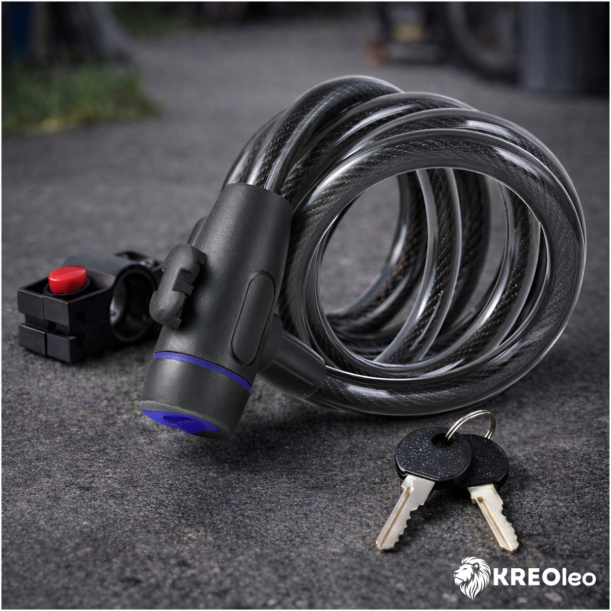 BICYCLE CLASP KEY LOCK STRONG STEEL CABLE FOR BICYCLE Packaging status original