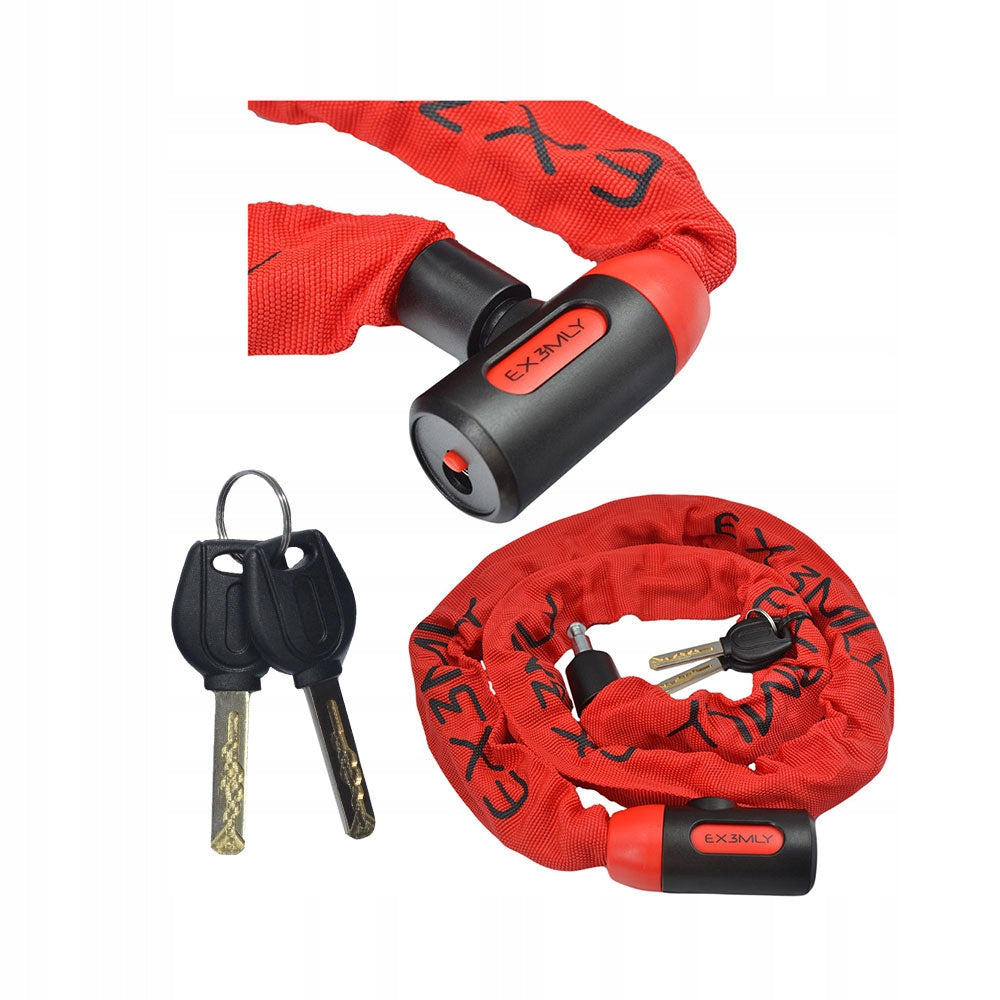 BICYCLE CLASP SCOOTER CLOSURE SCOOTER CHAIN KEY RED