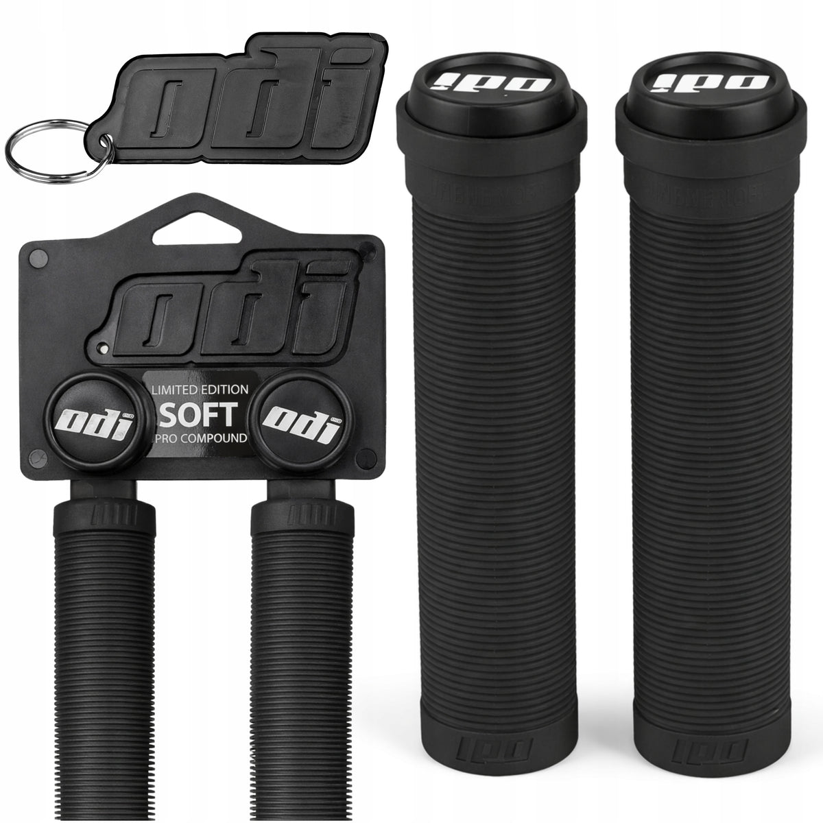 BICYCLE GRIPS FOR HANDLEBARS ODI SOFT LONGNECK GRIP SOFT GRIPS BLACK