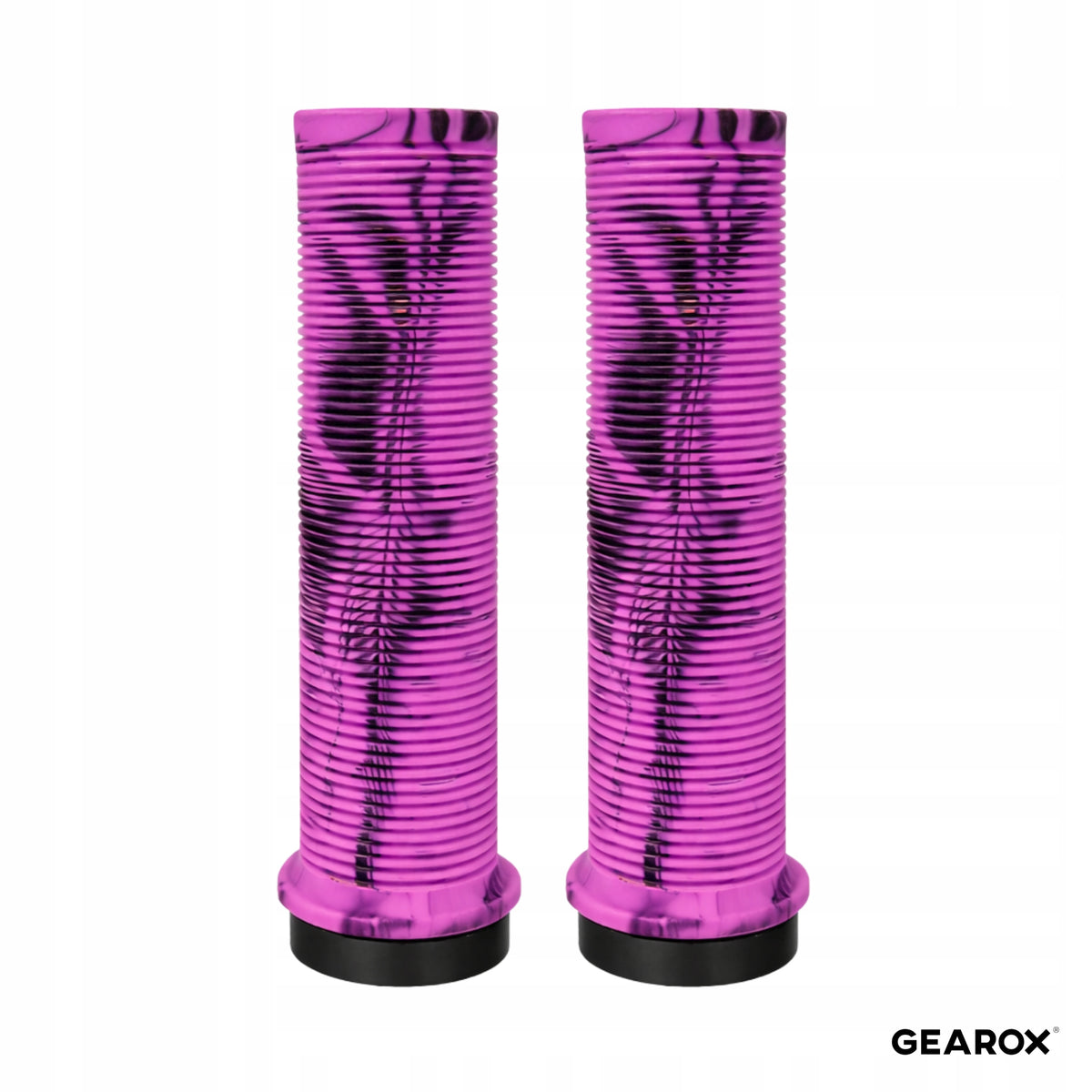 BICYCLE GRIPS FOR HANDLEBARS SHOCK-ABSORBING NON-SLIP RUBBER PURPLE Packaging status original