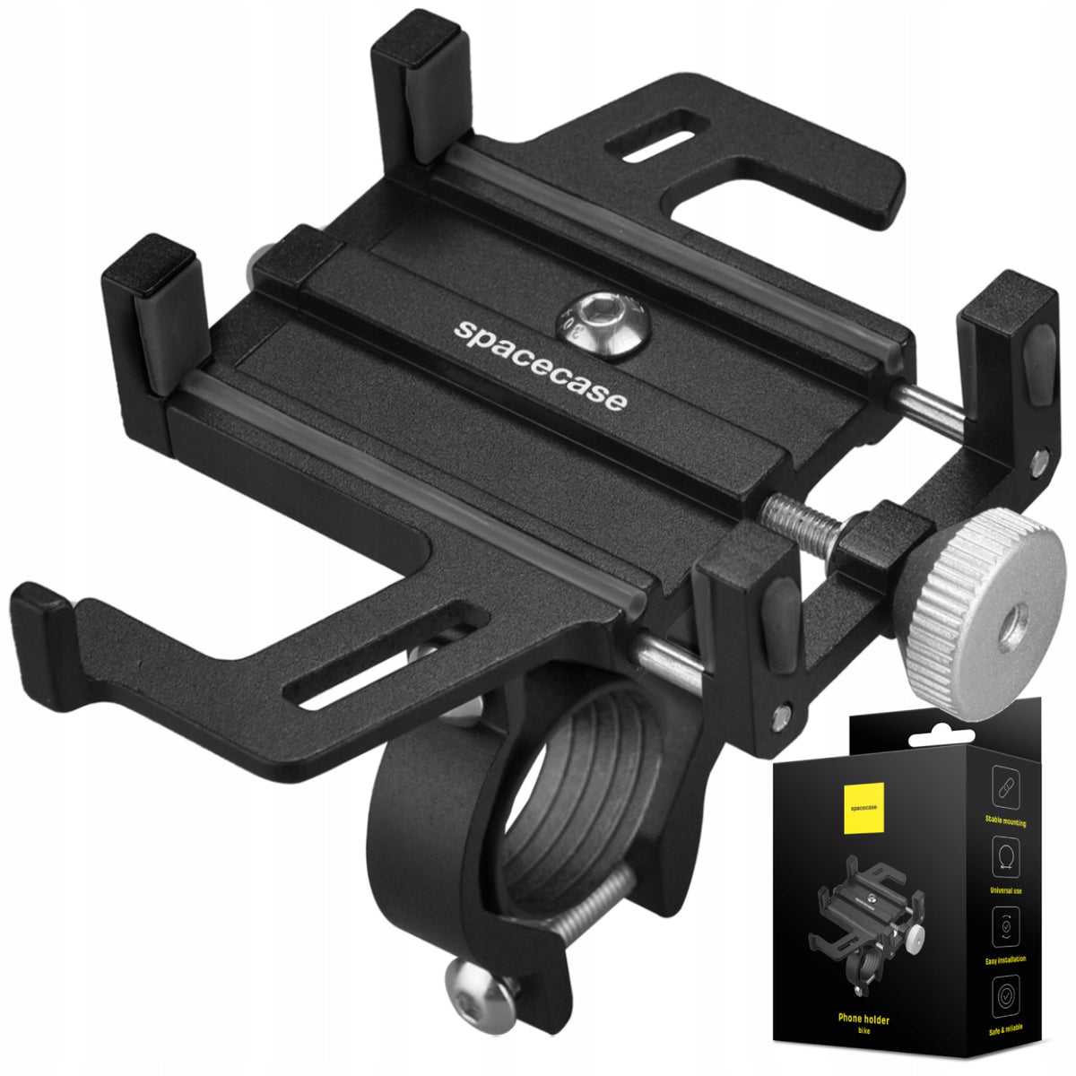 BICYCLE HOLDER SPACECASE FOR PHONE HANDLEBAR FOR BICYCLE ALUMINUM STRONG