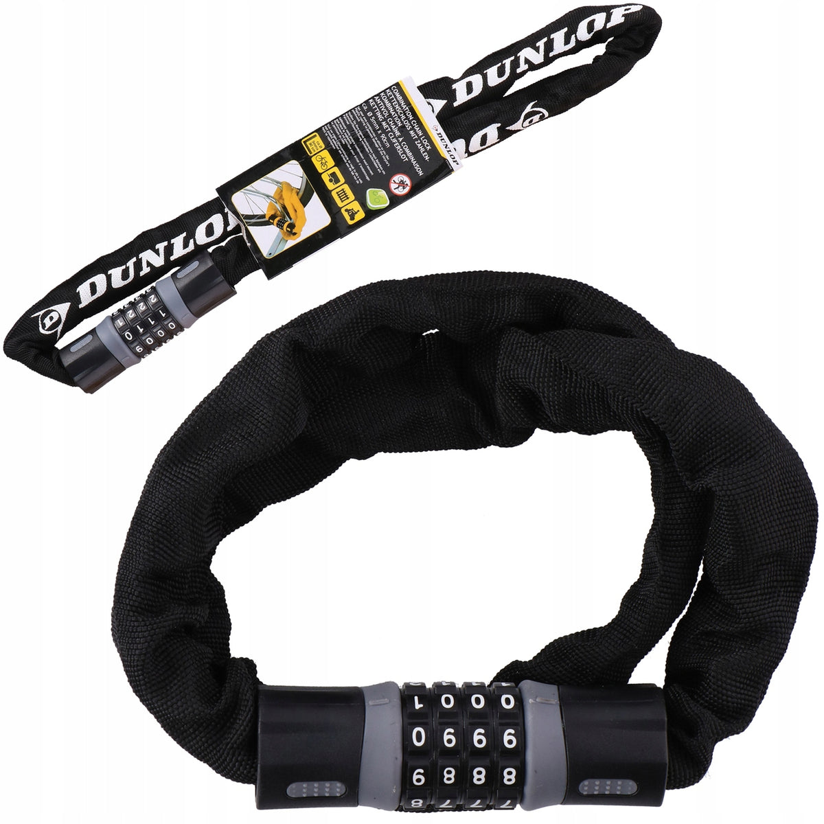 BICYCLE LOCK CODE CIPHER Chain for bicycle DUNLOP