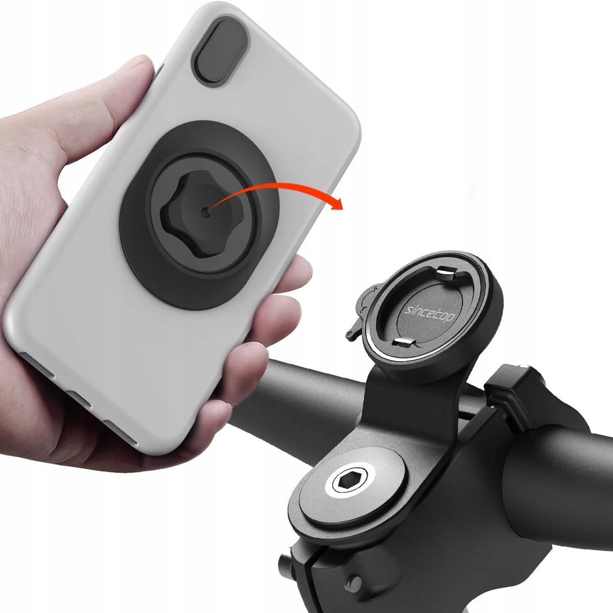 BICYCLE PHONE HOLDER ALUMINUM QUICK LOCK FOR BRIDGE