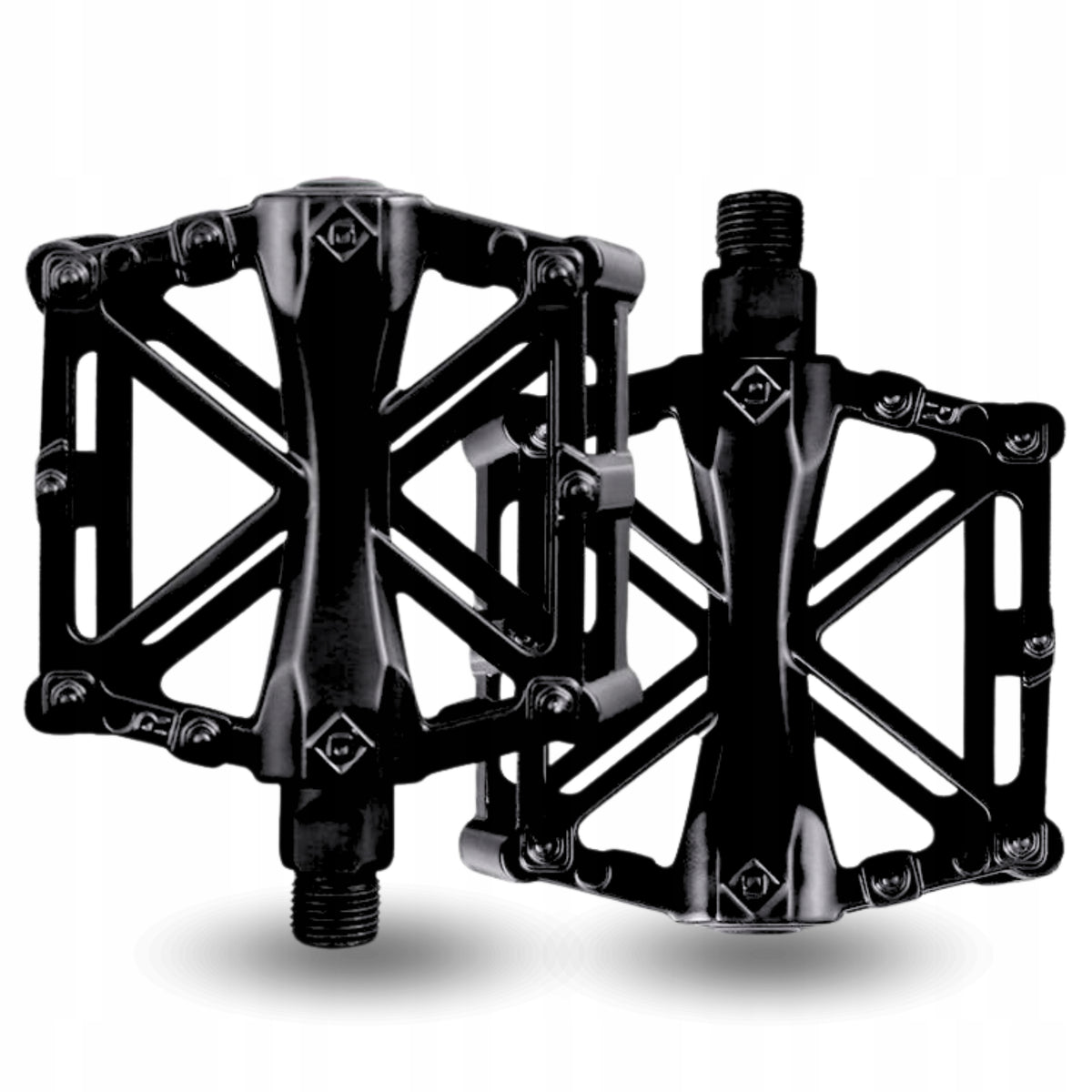 BICYCLE PLATFORM PEDALS ALUMINUM NON-SLIP PEDAL SET 2PCS
