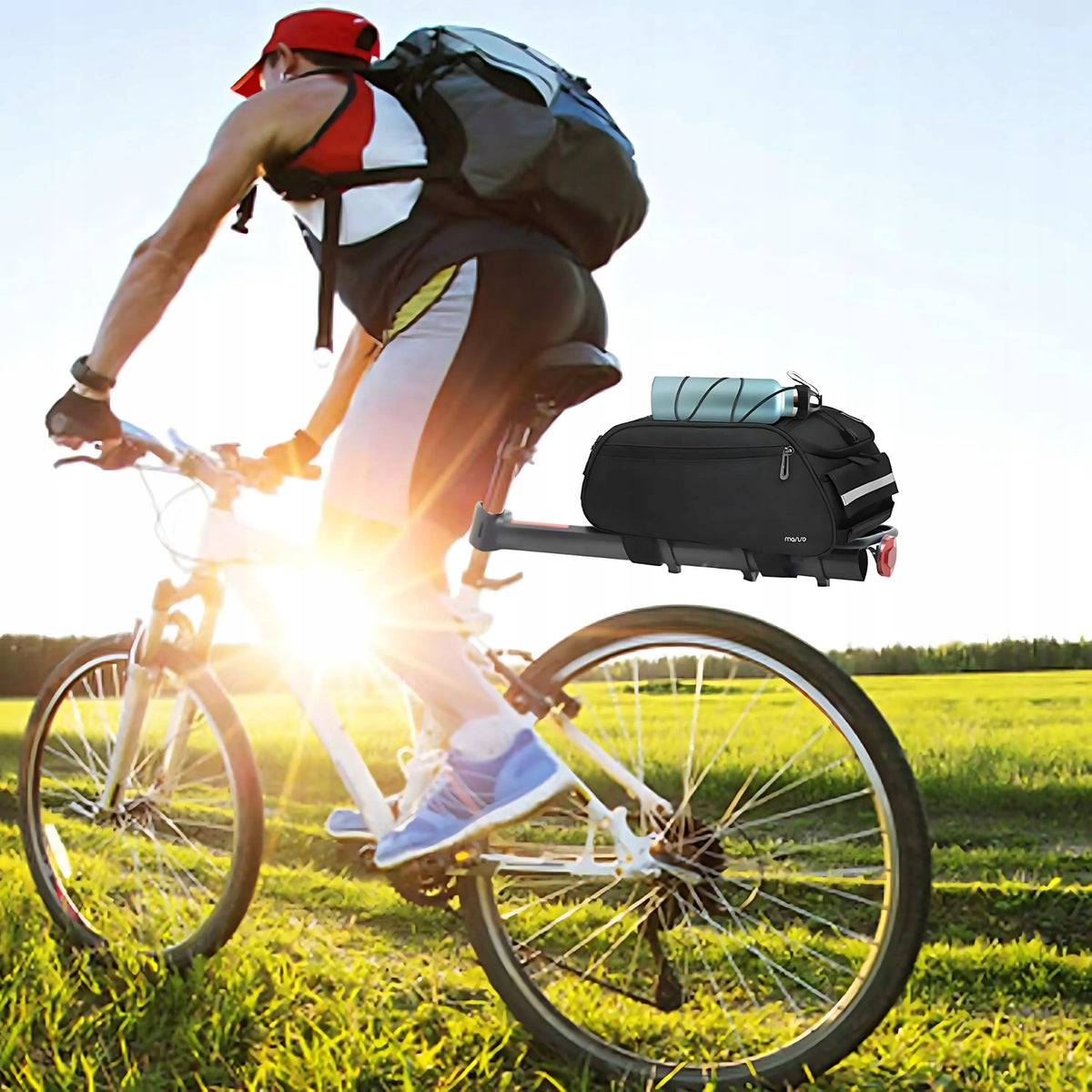 BICYCLE POUCH FOR BICYCLE RACK WATERPROOF ROOMY BIKE BAG LARGE Packaging status original