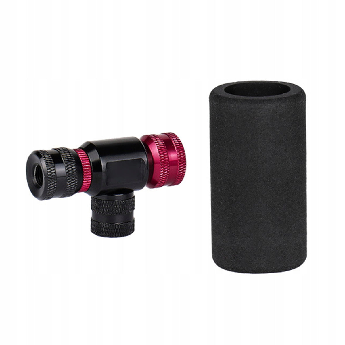 BICYCLE PUMP FOR CO2 CARTRIDGES FAST PUMPING PORTABLE ADJUSTABLE