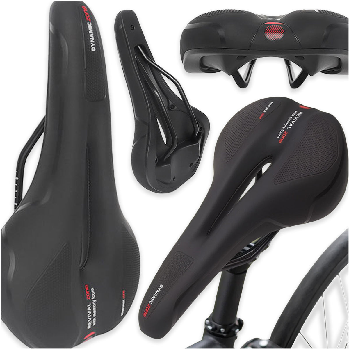 BICYCLE SADDLE SPORTS MEN'S GEL ANTI-SHOCK SADDLE FOR BIKE