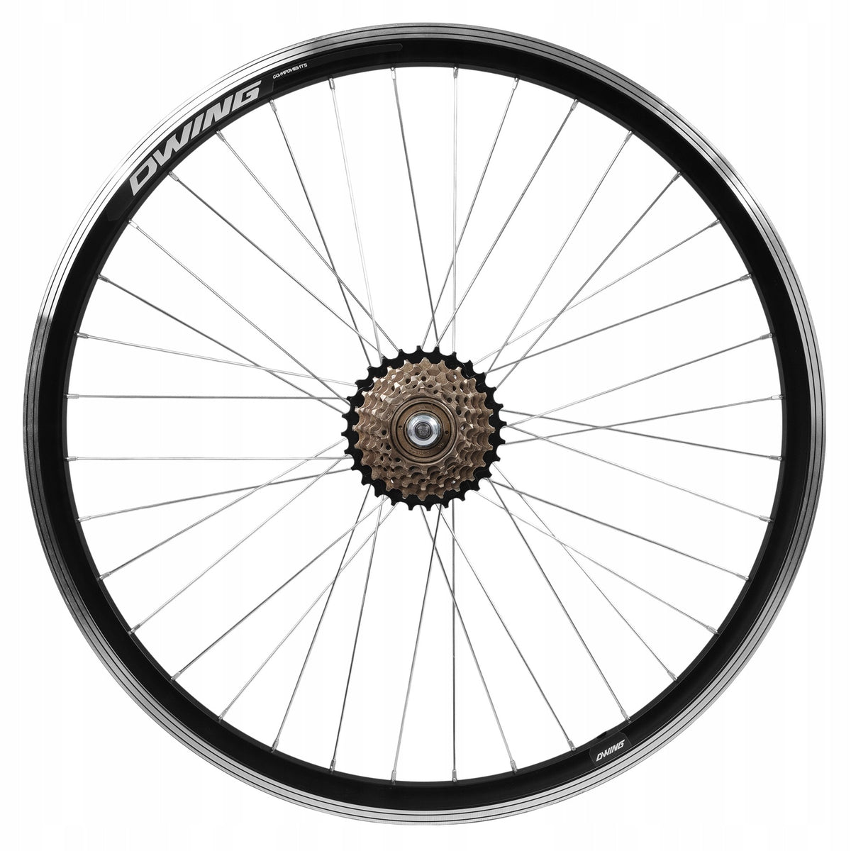 BICYCLE WHEEL 28 INCHES 29 700c REAR FREEWHEEL 7 ROW BLACK RAWKA