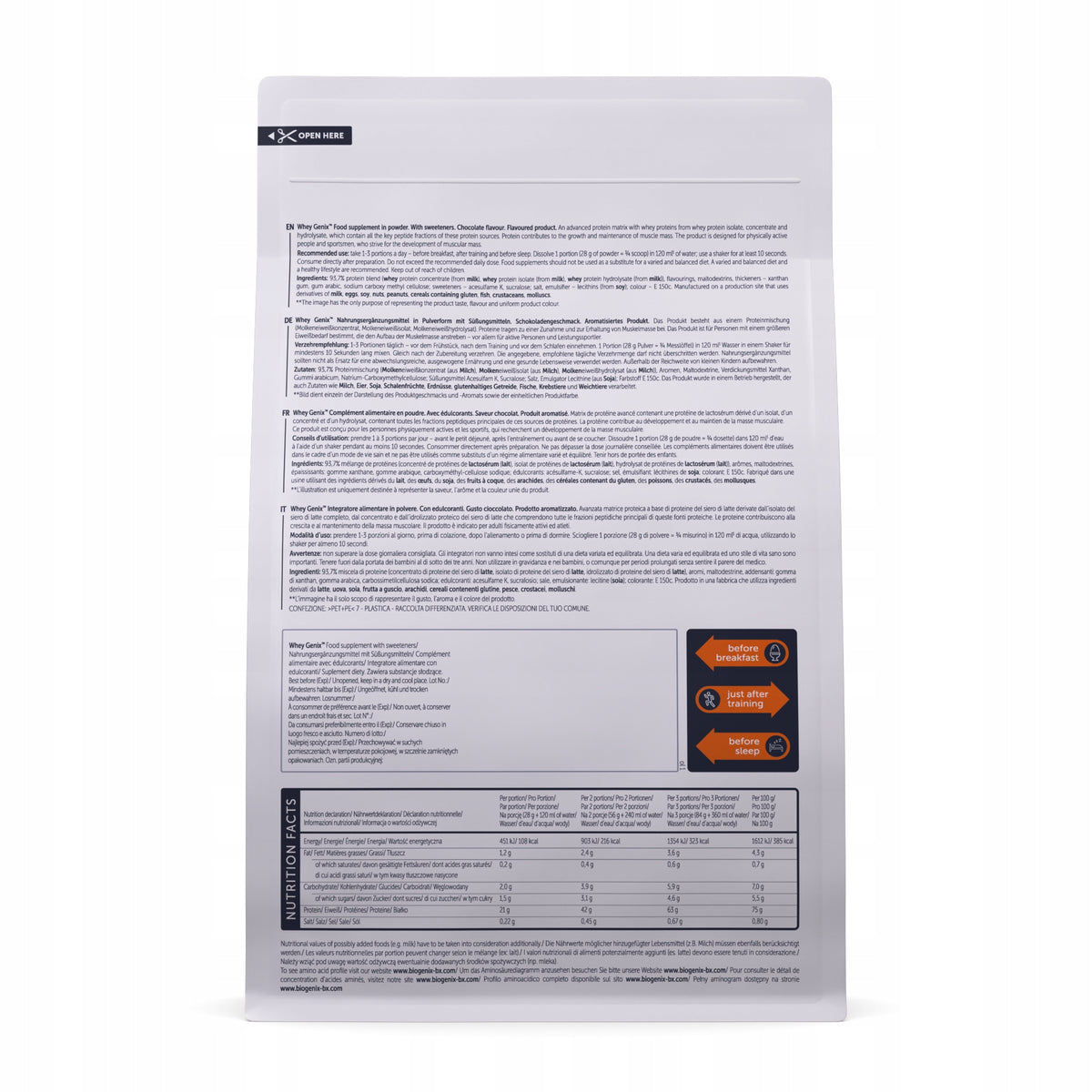 BIOGENIX WHEY GENIX 700g WPC WPI PROTEIN Brand Biogenix