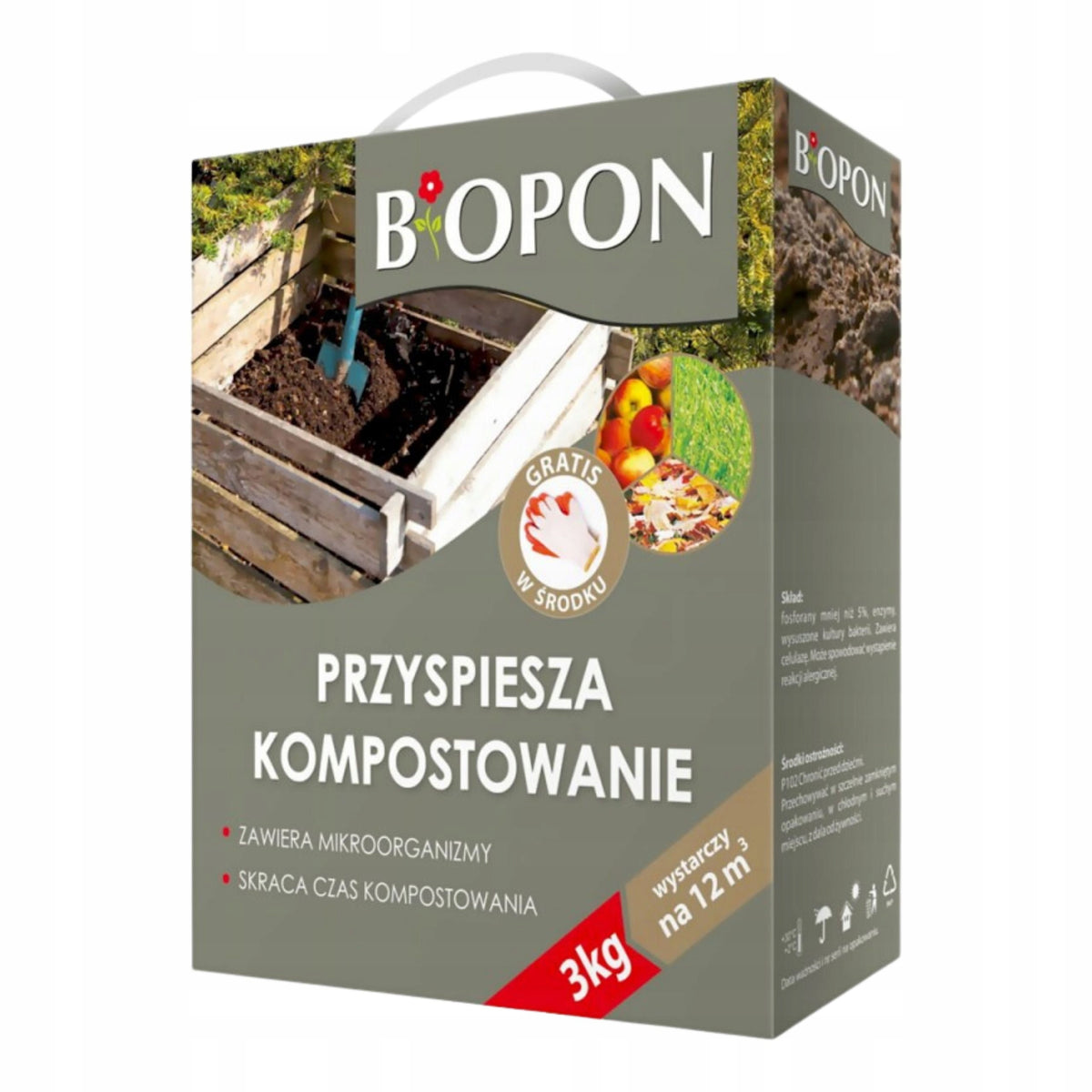 BIOPON PREPARATION ACCELERATING COMPOSTING 3KG REDUCES DECOMPOSITION TIME