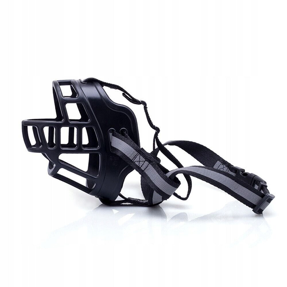 BLACK SILICONE MUZZLE FOR DOGS