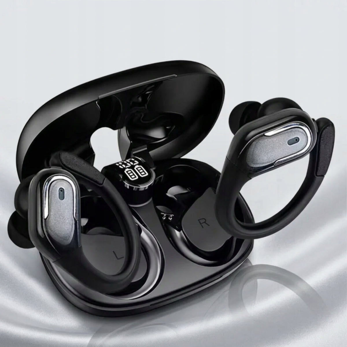 BLUETOOTH 5.4 WIRELESS HEADPHONES IN-EAR SPORTS BASS TALK Manufacturer code Elonix stereo 29