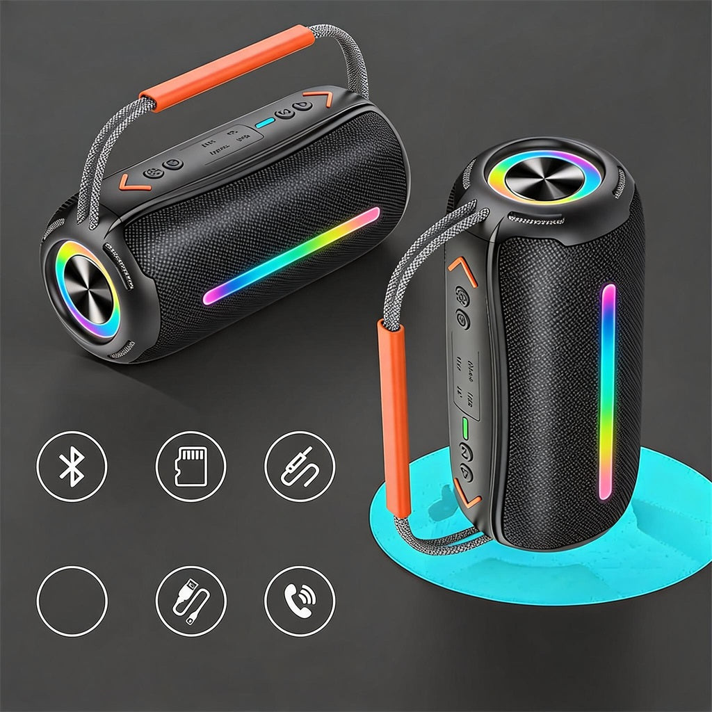 BLUETOOTH SPEAKER PORTABLE LIGHT WITH MUSIC RHYTHM DSP AUDIO CHIP Packaging status original