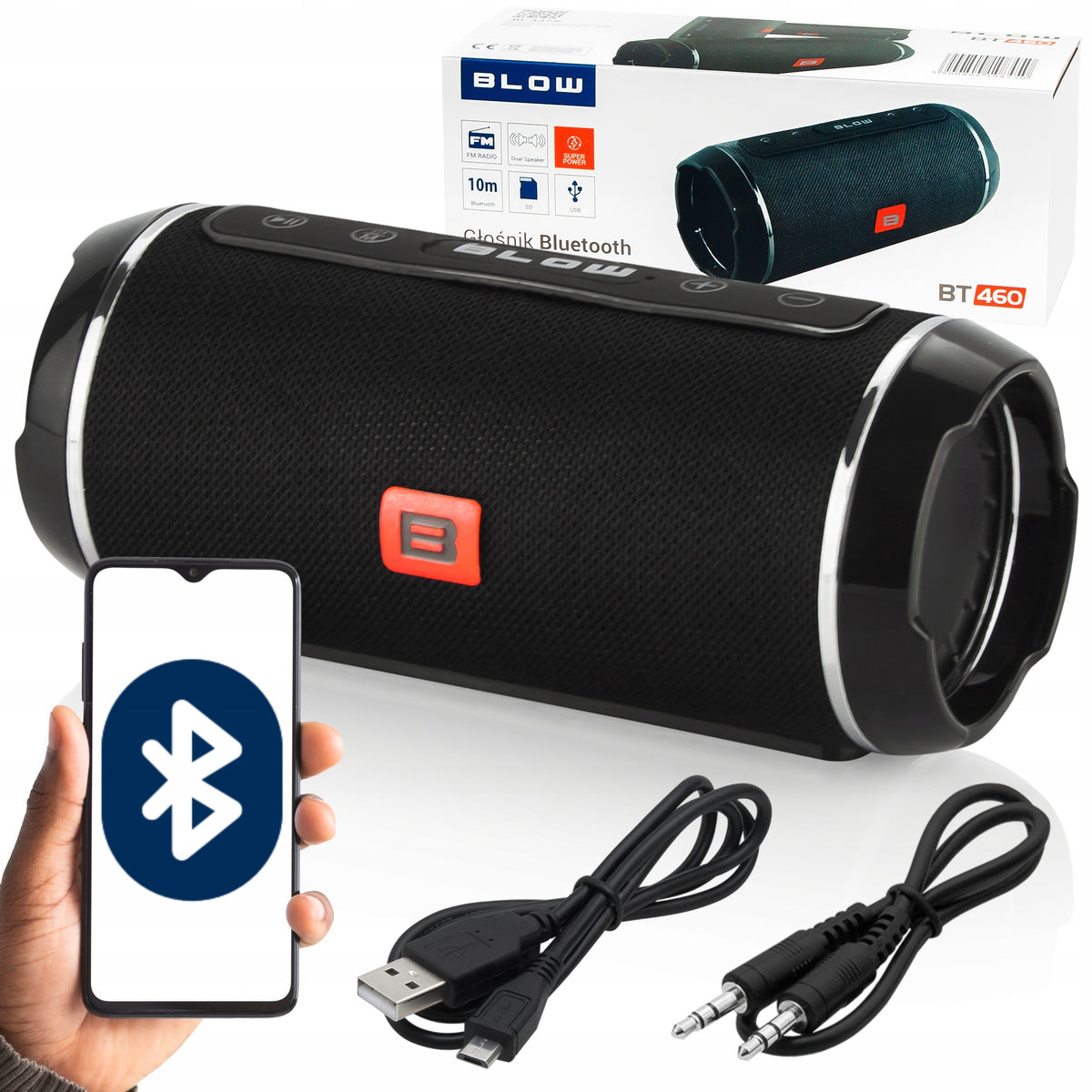 BLUETOOTH SPEAKER PORTABLE RADIO FM TOWER BOOMBOX