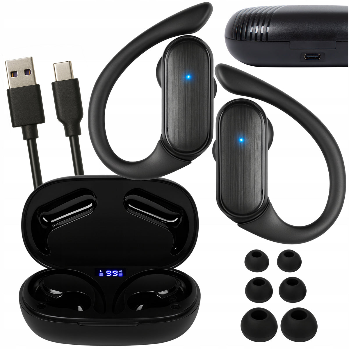 BLUETOOTH WIRELESS EARBUDS UNIVERSAL SPORTS RUNNING HEADPHONES
