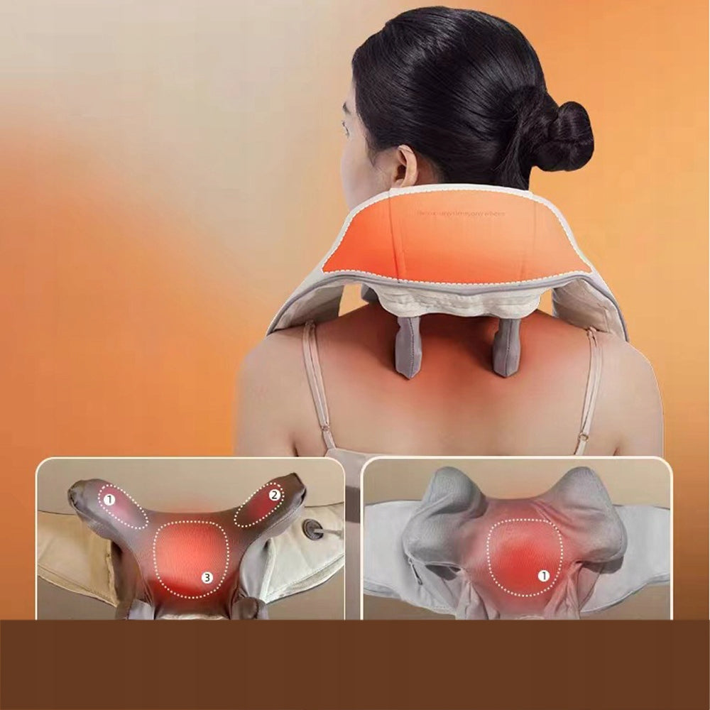 BODY BACK NECK MASSAGER HEATED WIRELESS MASSAGE BELT Packaging status original