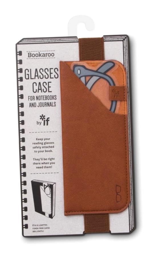 BOOKAROO GLASSES CASE GLASSES HOLDER BROWN