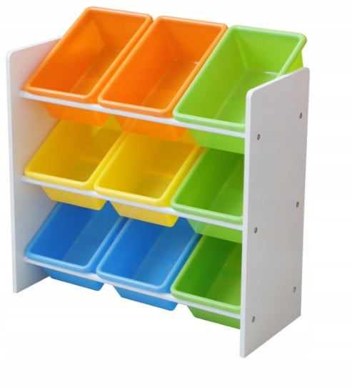BOOKCASE COLORFUL ORGANIZER CONTAINERS TOYS CHILDREN Brand MPMAX
