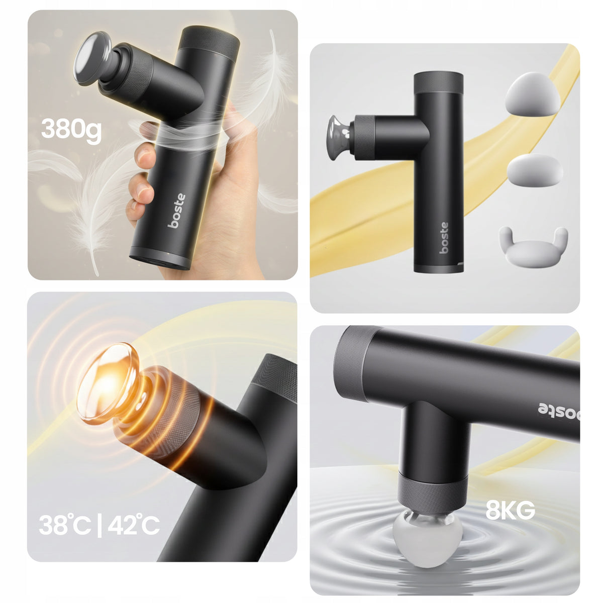 BOSTE MASSAGER MASSAGE GUN FOR PERCUSSION MASSAGE GUN FOR BODY Packaging status original