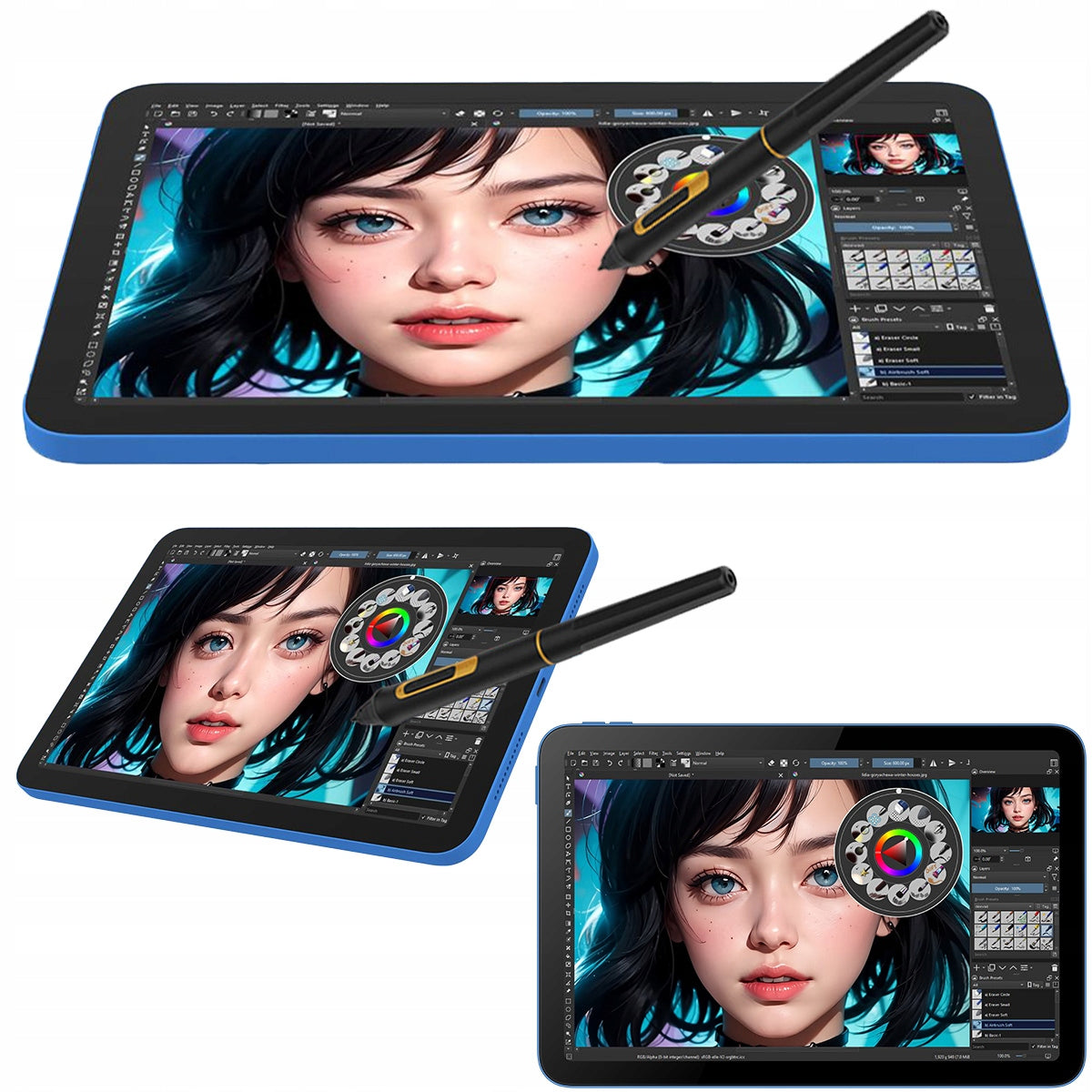 BOSTO BT-101C Professional Tablet Graphic Pen for Computer Blue