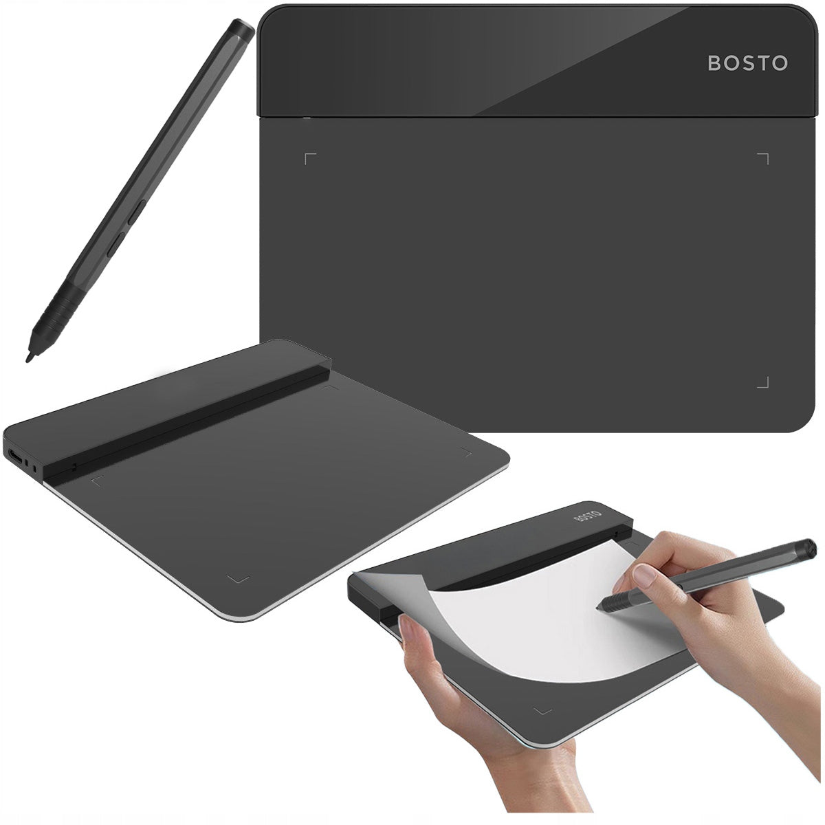 BOSTO T430 PROFESSIONAL Graphics Tablet with Pen 16384 Screenless Packaging status original