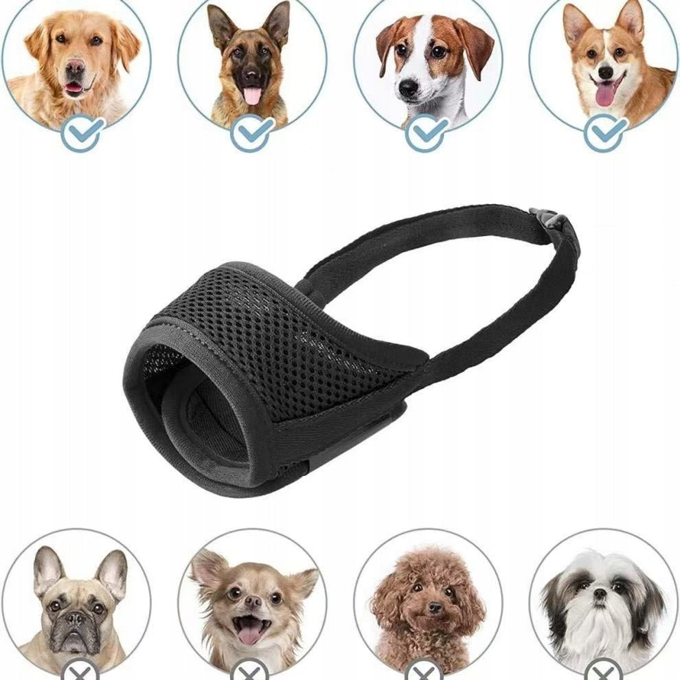 BREATHABLE muzzle For Small Dog SOFT ADJUSTABLE AND COMFORTABLE TO WEAR Packaging status original