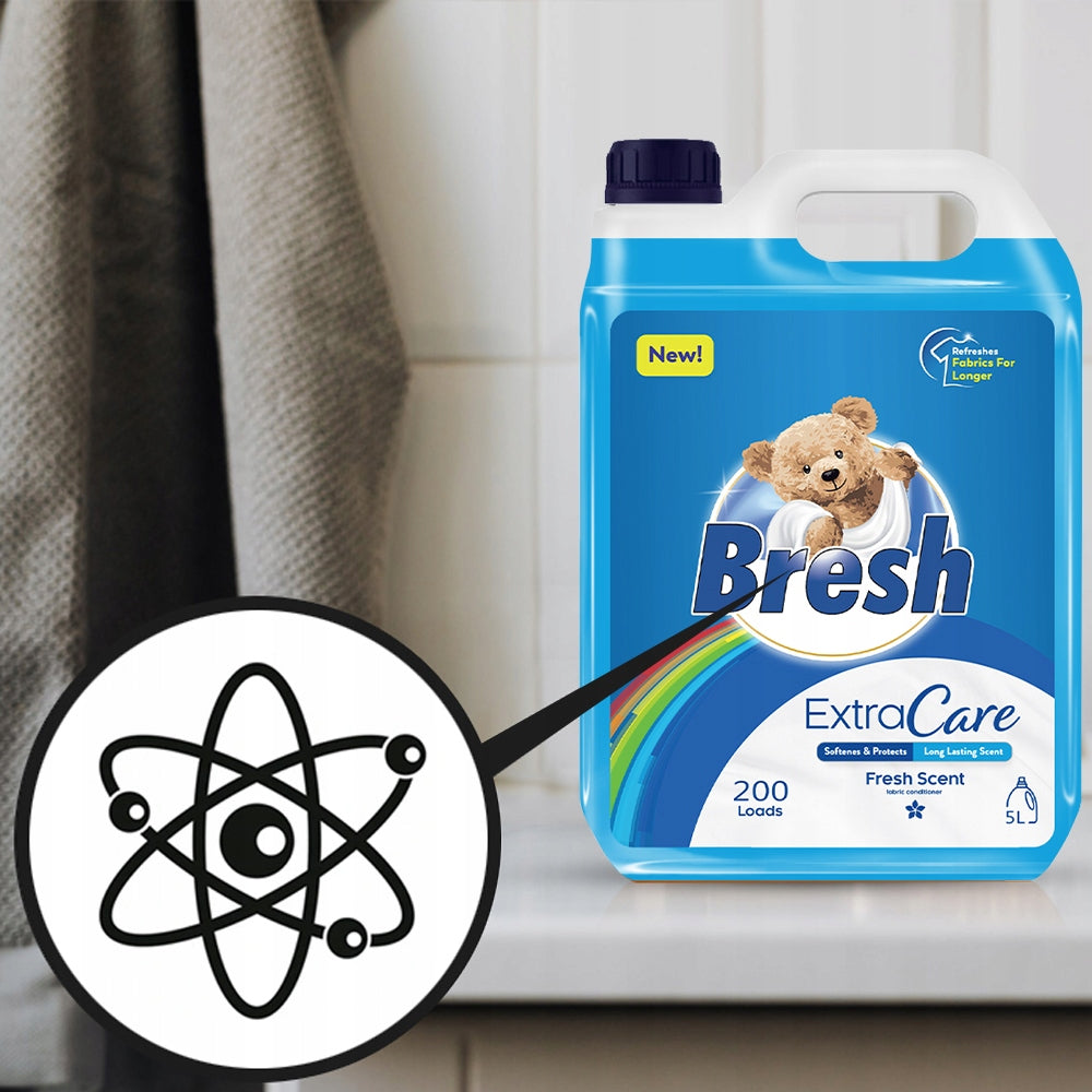 BRESH GERMAN FABRIC SOFTENER 5L 200 RINSES VERY EFFICIENT Packaging status original