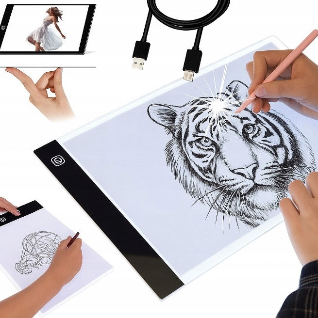 BRIGHTPAD LED - Craft & Magic GRAPHICS TABLET - A4 DRAWING BOARD