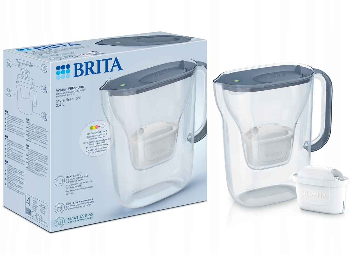 BRITA Style Essential + Pure Performance and 2x Hard Water Filter Jug Packaging status original