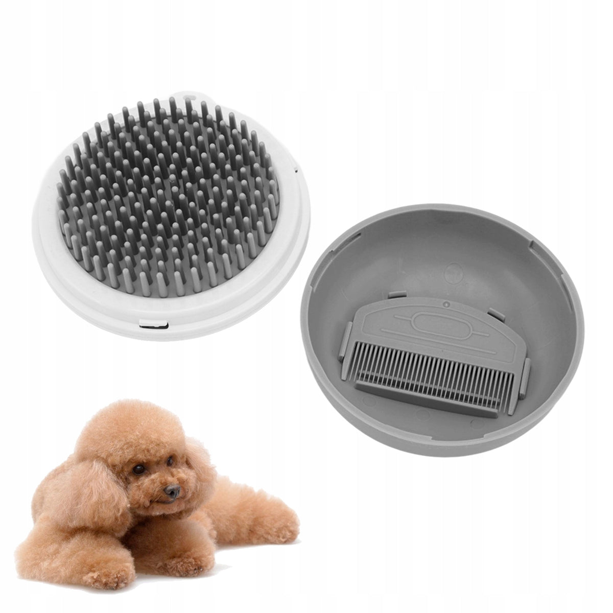 BRUSH FOR WASHING BATH MASSAGE SHORT DOG HAIR WASHCLOTH WITH COMB Packaging status original