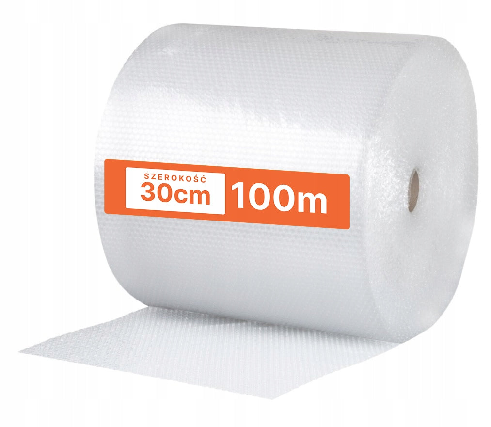 BUBBLE WRAP 30cm / 100m BUBBLE WIDTH PROTECTIVE PACKAGING LONG