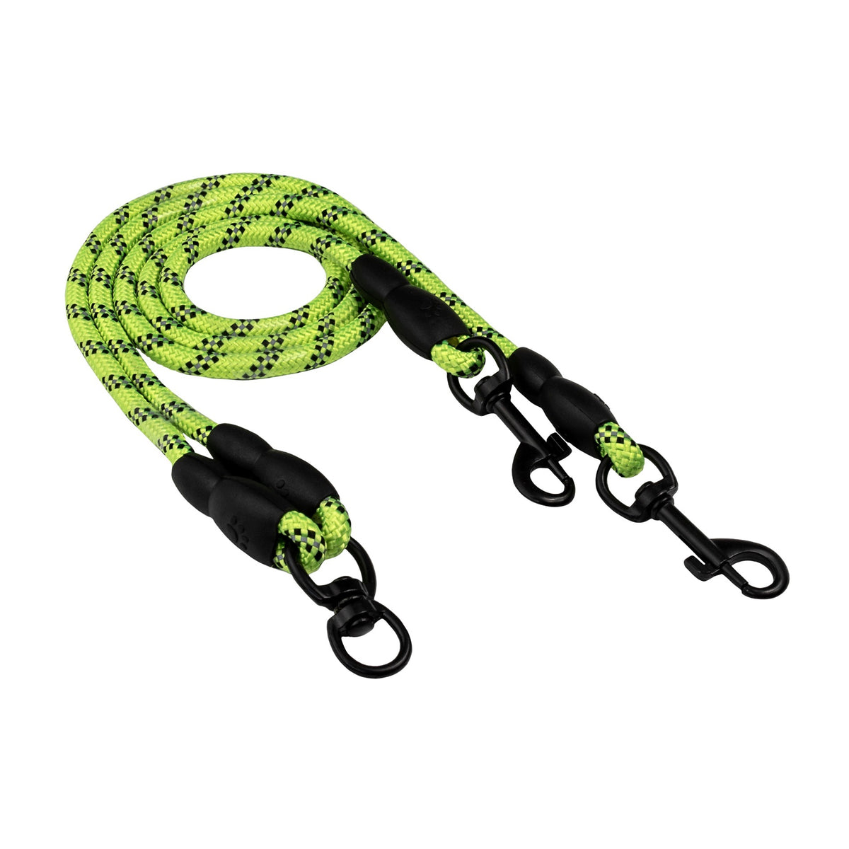 BUBU Dog Lanyard Reflective Double Green