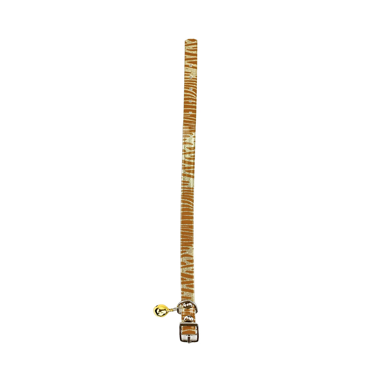 BUBU Zebra Pattern Cat Collar with Bell M