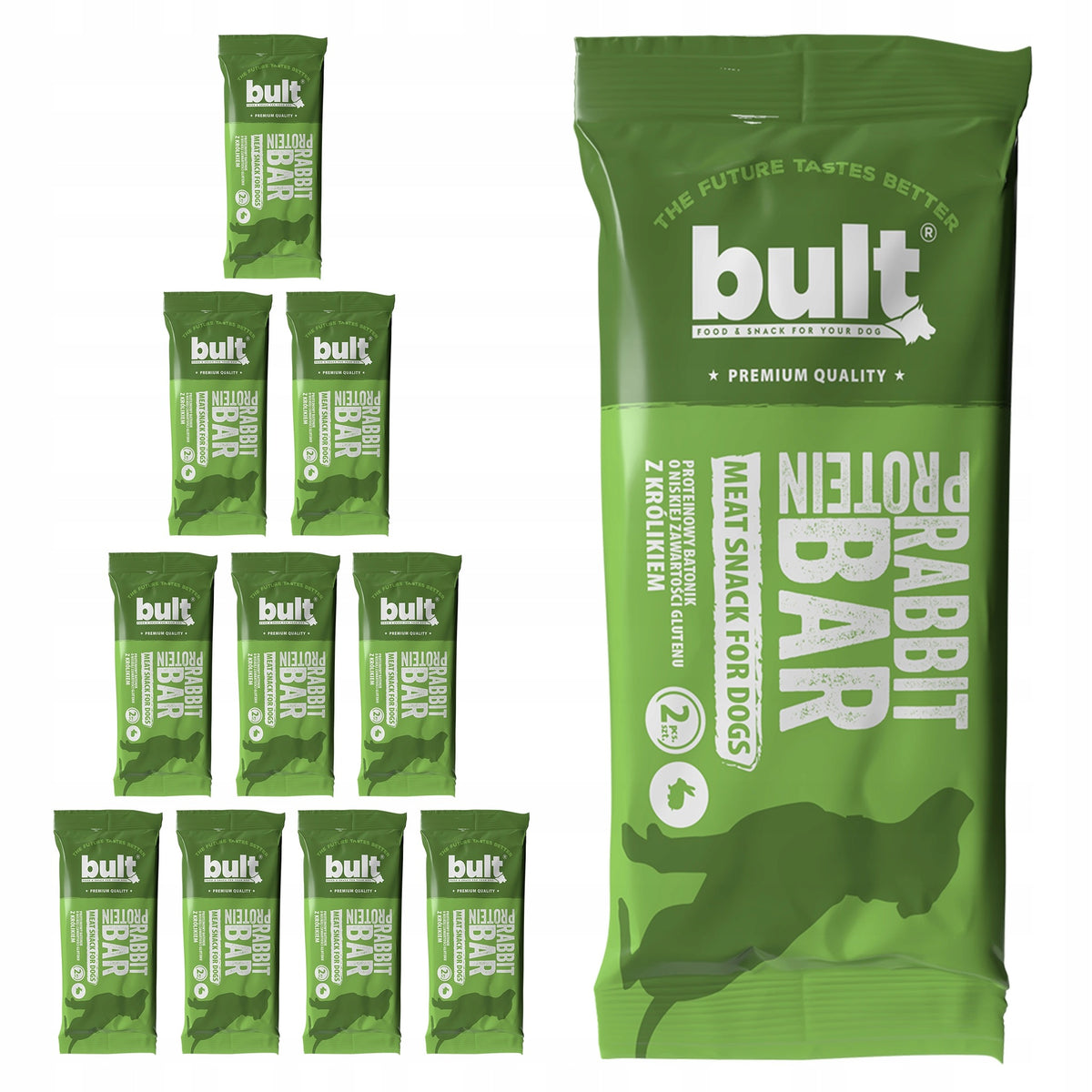 BULT Protein Bar Dog Treat Rabbit 10x75g Soft