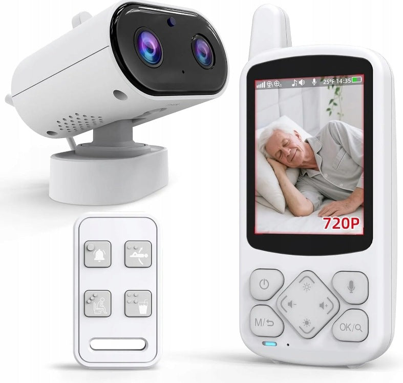 Baby Monitor Electronic Senior Camera 720P HD Zoom 2000mAh VOX Night Mode