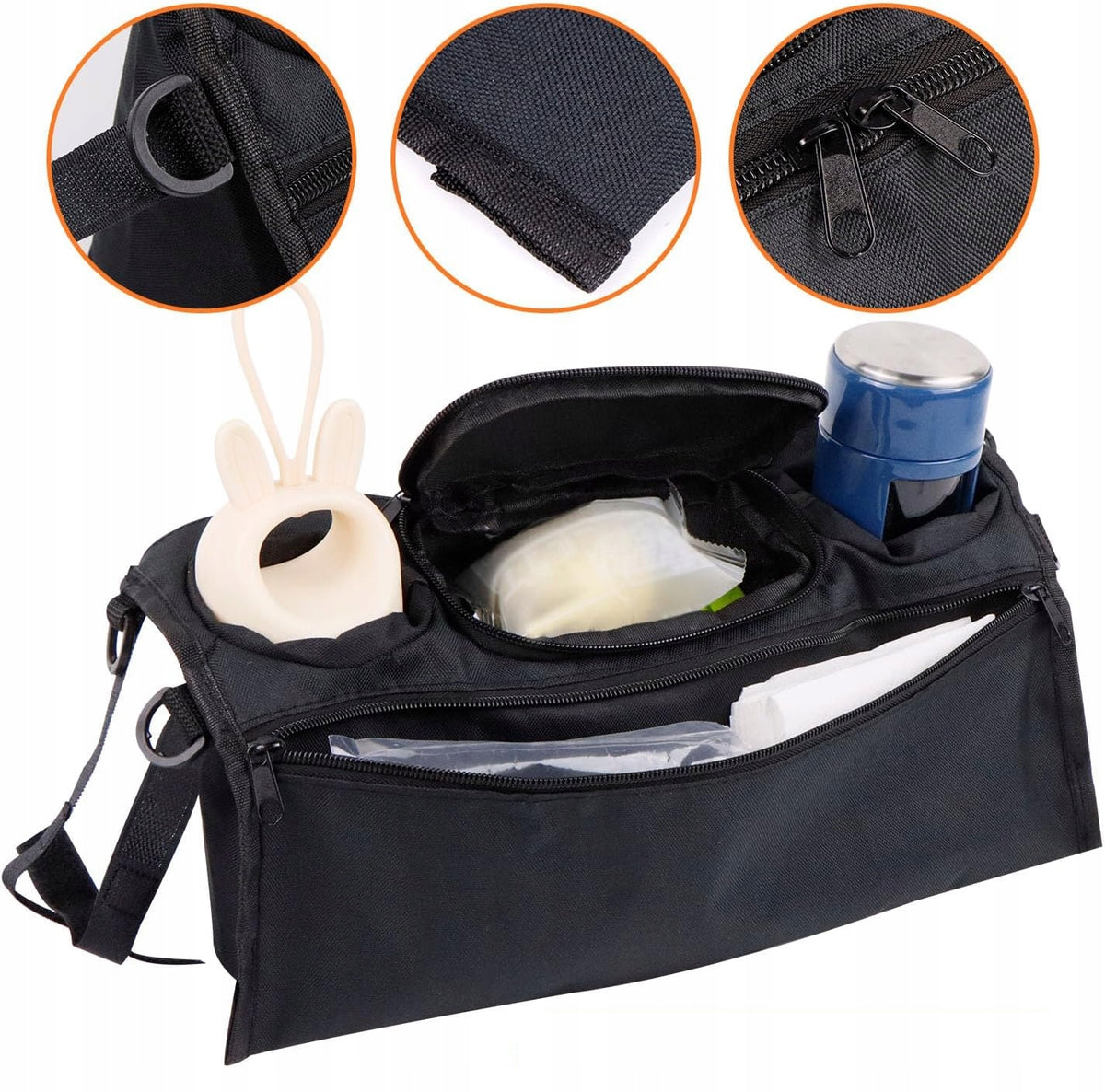 Baby Stroller Bag Material Cup Organizer 37x10,5cm Brand CE