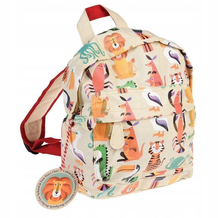 Backpack Satchel Colorful Animals Preschooler Zoo Backpack