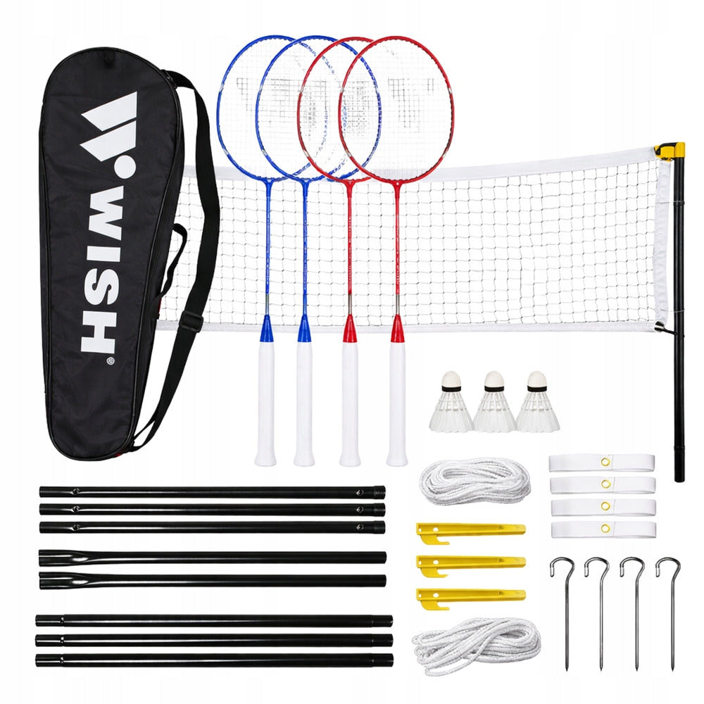 Badminton Racket Set Nylon Darts + Mesh + Posts + Lines