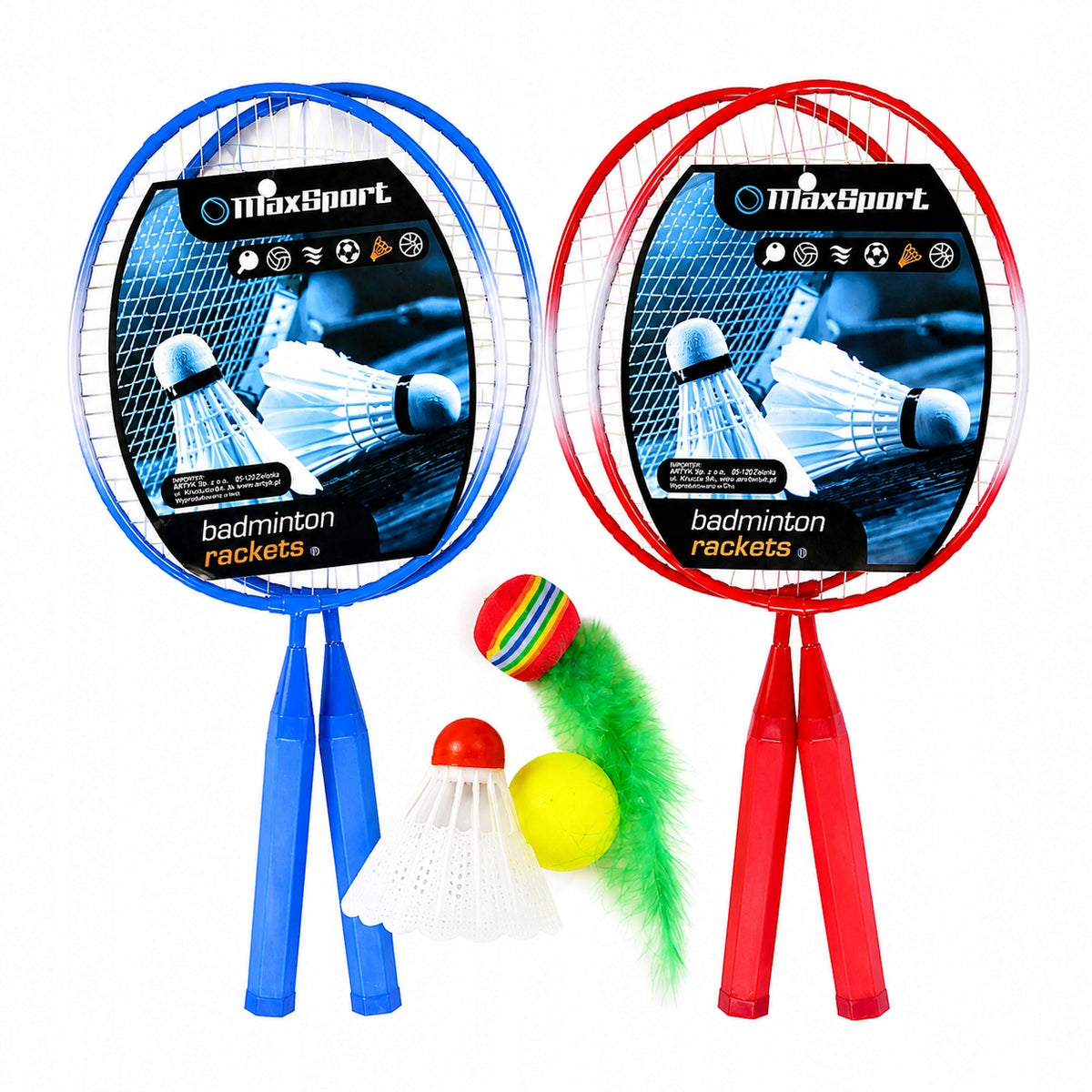 Badminton Racket Set for Kids Dart Balls MaxSport