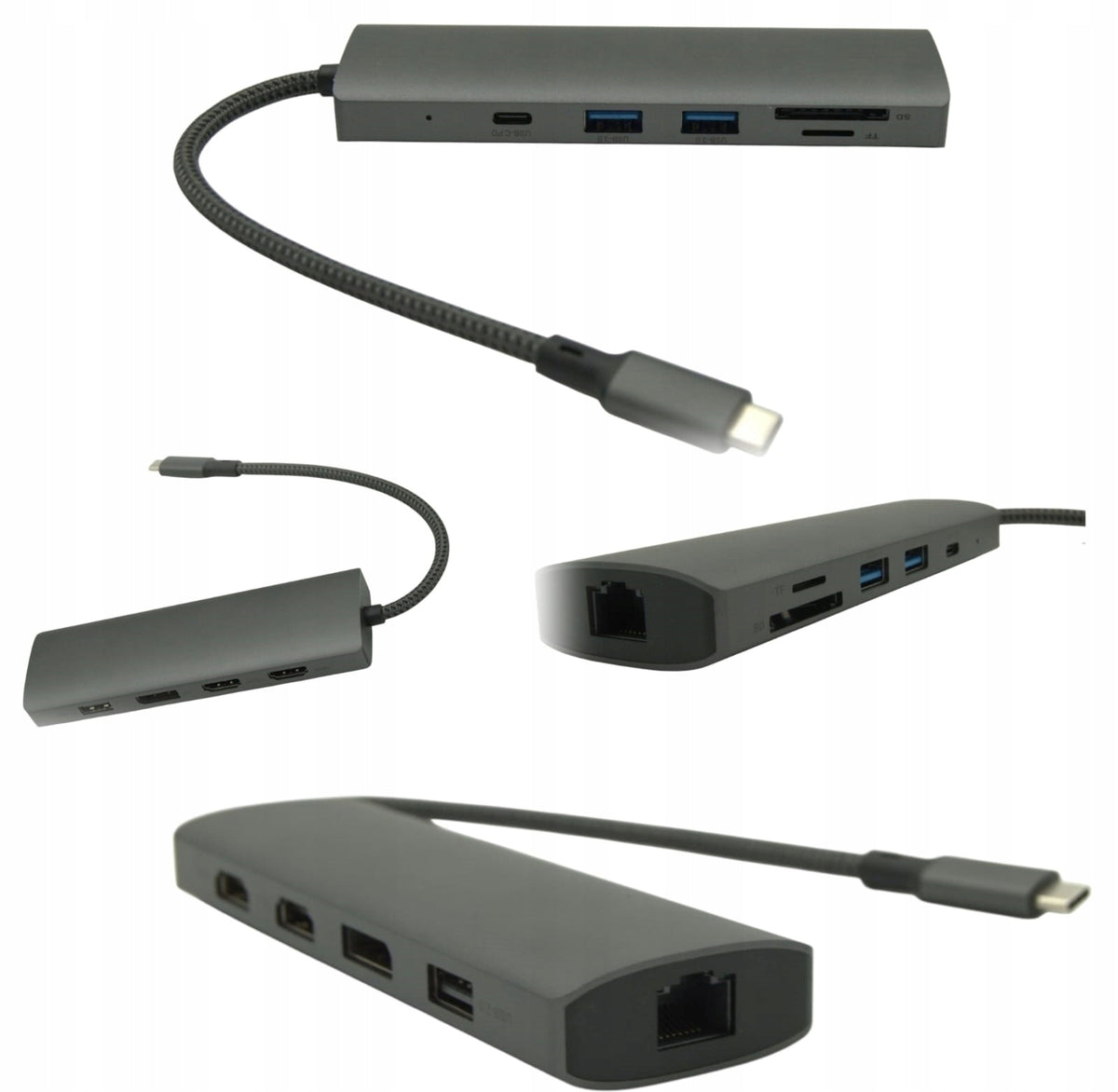 Base USB-C HUB Docking Station for 2 Monitors for Acer Ultrabook Notebook