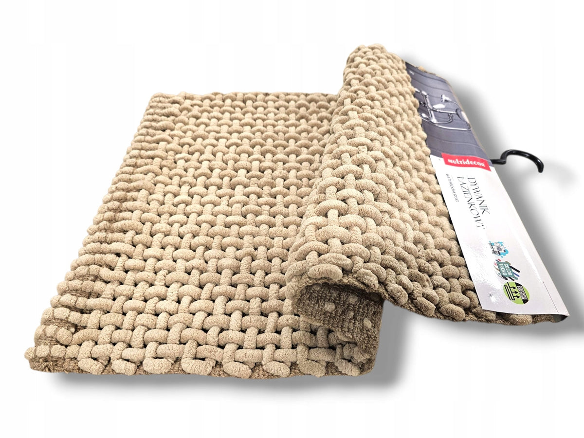 Bathroom Rug 40x60 Beige Rug for Bathroom Toilet Non-Slip