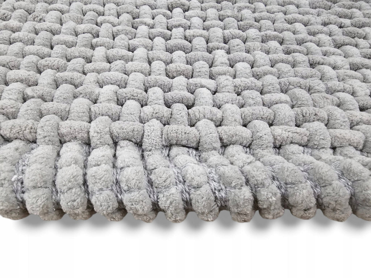 Bathroom Rug 40x60 Grey Rug for Bathroom Toilet Non-Slip Packaging status original