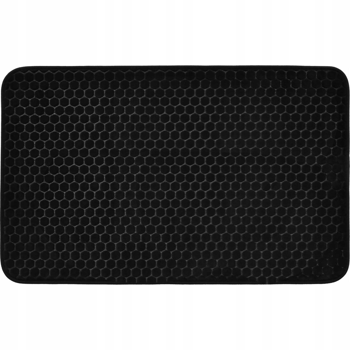 Bathroom Rug Non-slip Soft 50x80 cm Black Durable Mat