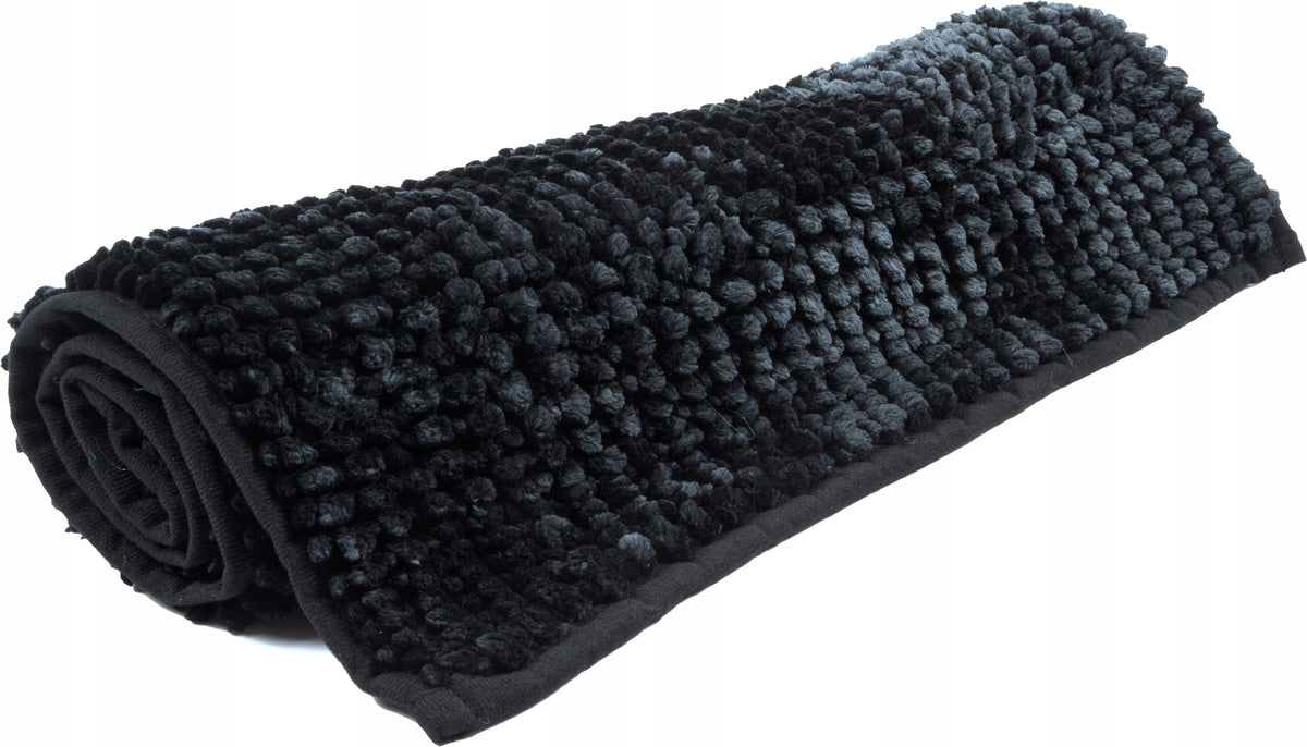 Bathroom Rug Soft, Anti-Slip, Thick, Washable, Black, 40x60cm Packaging status original