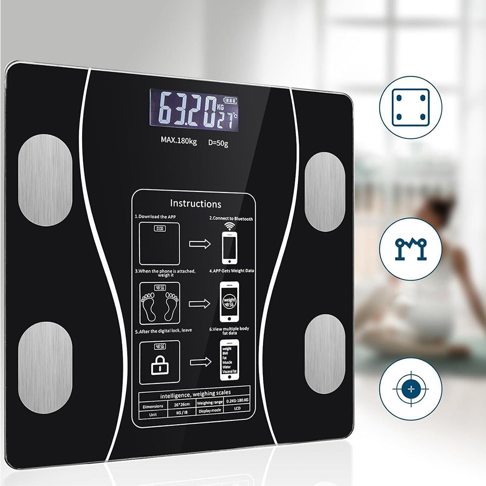 Bathroom Scale Analytical Electronic Smart Sports App BMI Packaging status original