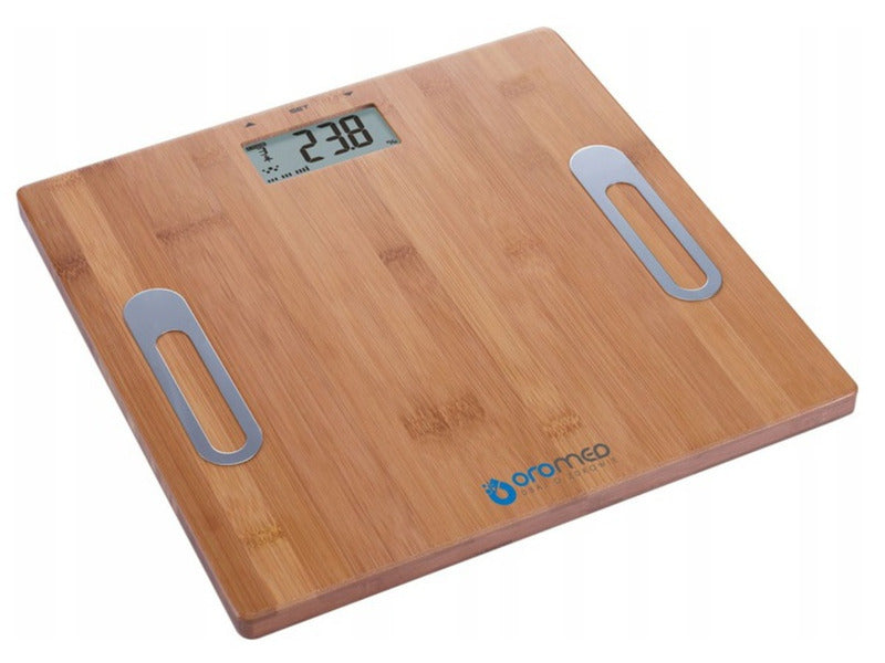 Bathroom scale OROMED Oro-Scale Bamboo max 150kg