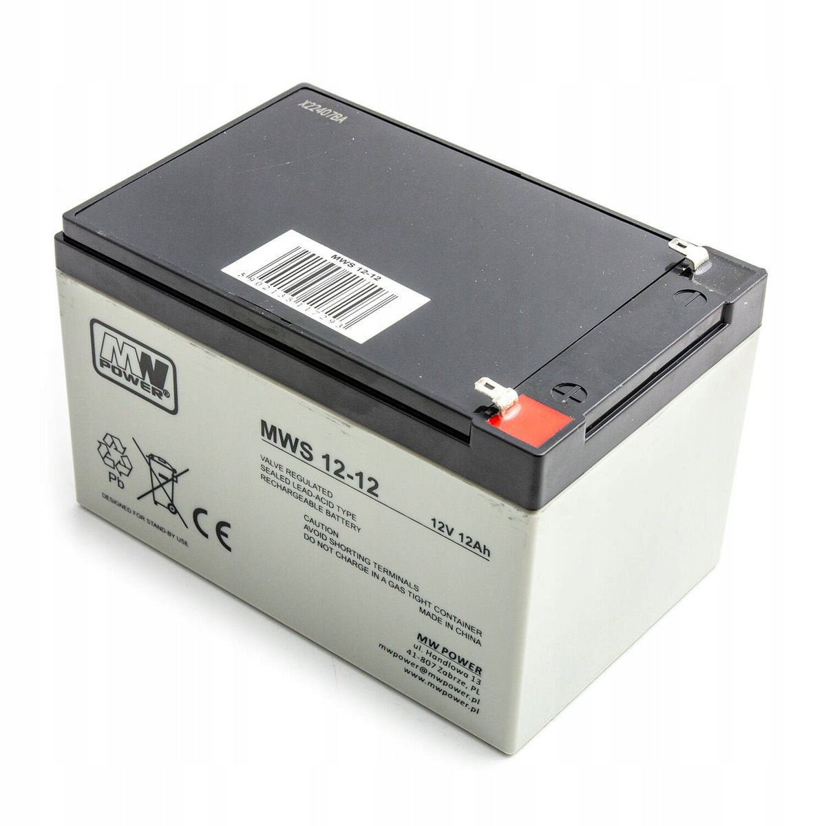 Battery MW Power MWS 12-12 12V 12Ah AGM Maintenance Free
