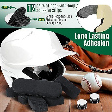 Batting Helmet Padding 2cm Thickened, Protection Cushioning Black Packaging status original