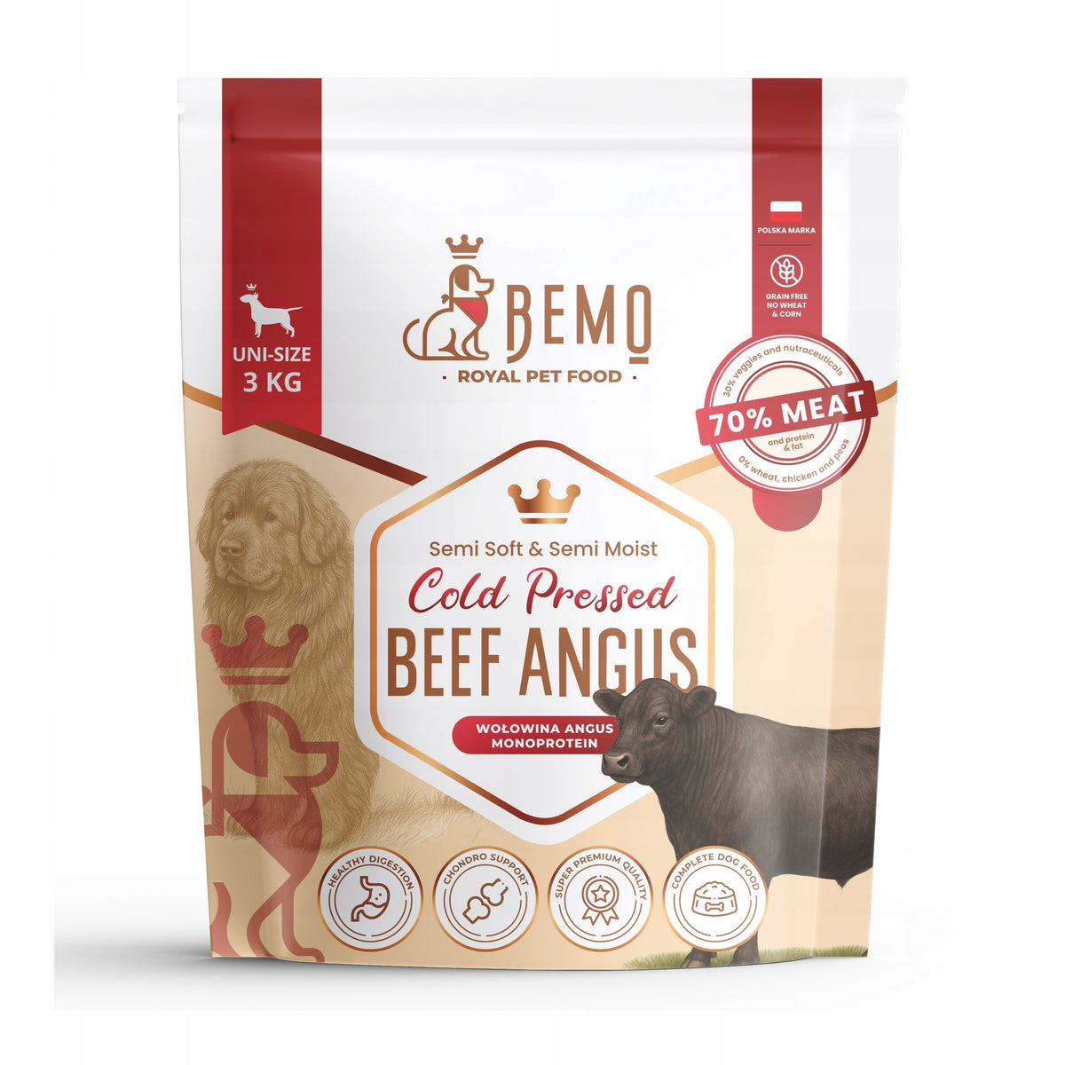 Bemo Cold Pressed Beef Angus - cold pressed food with beef Angus 9kg